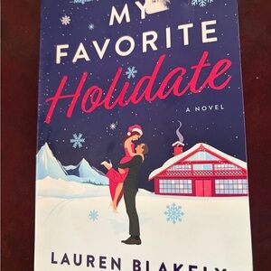 's 'My Favorite Holidate' Novel - Blue and Red Cover